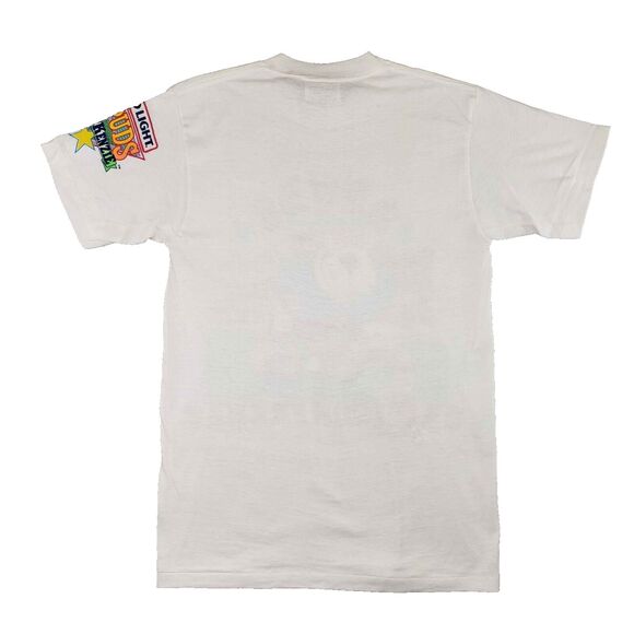 Vintage 1987 Bud Light Spuds Mackenzie Gridiron Frenzy Shirt Mens Small Football - Picture 2 of 8